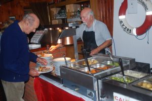 Serving at the Carvery